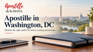 Apostille in Washington DC: document review with Apostille de la Haya