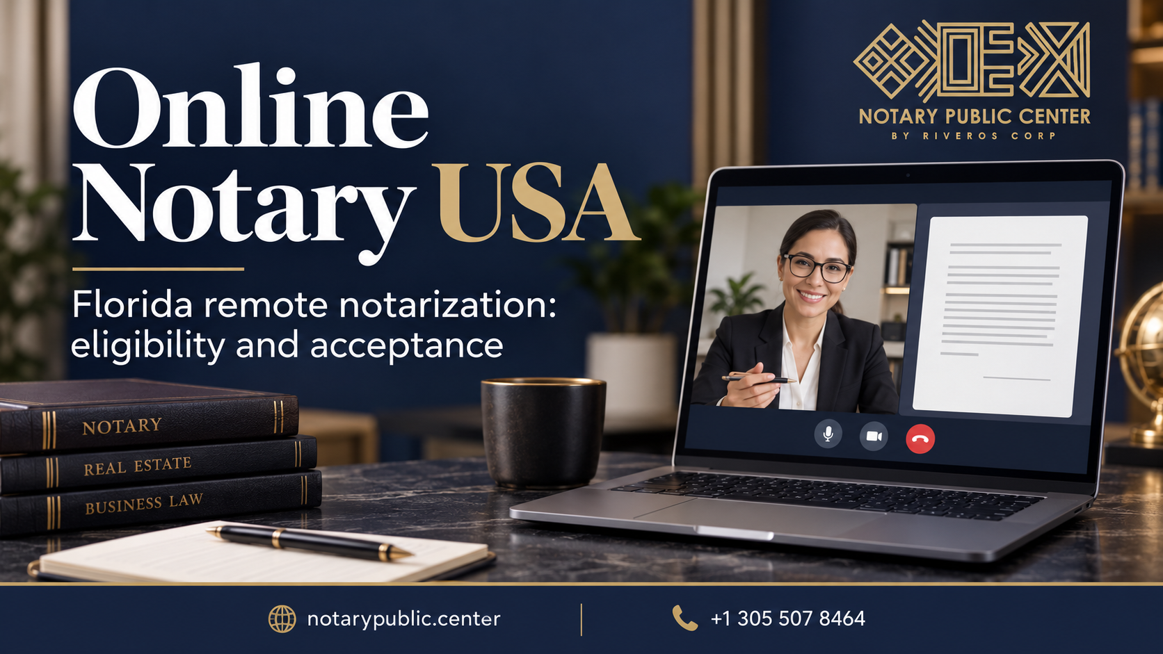 Online Notary USA: Florida remote notarization with Notary Public Center