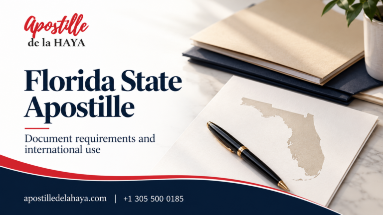 Florida State Apostille: document review with Apostille de la Haya