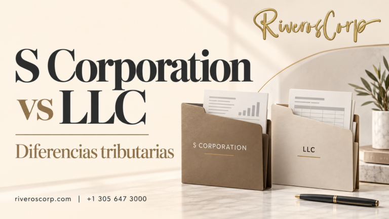 S Corporation vs LLC: diferencias tributarias con Riveros Corp