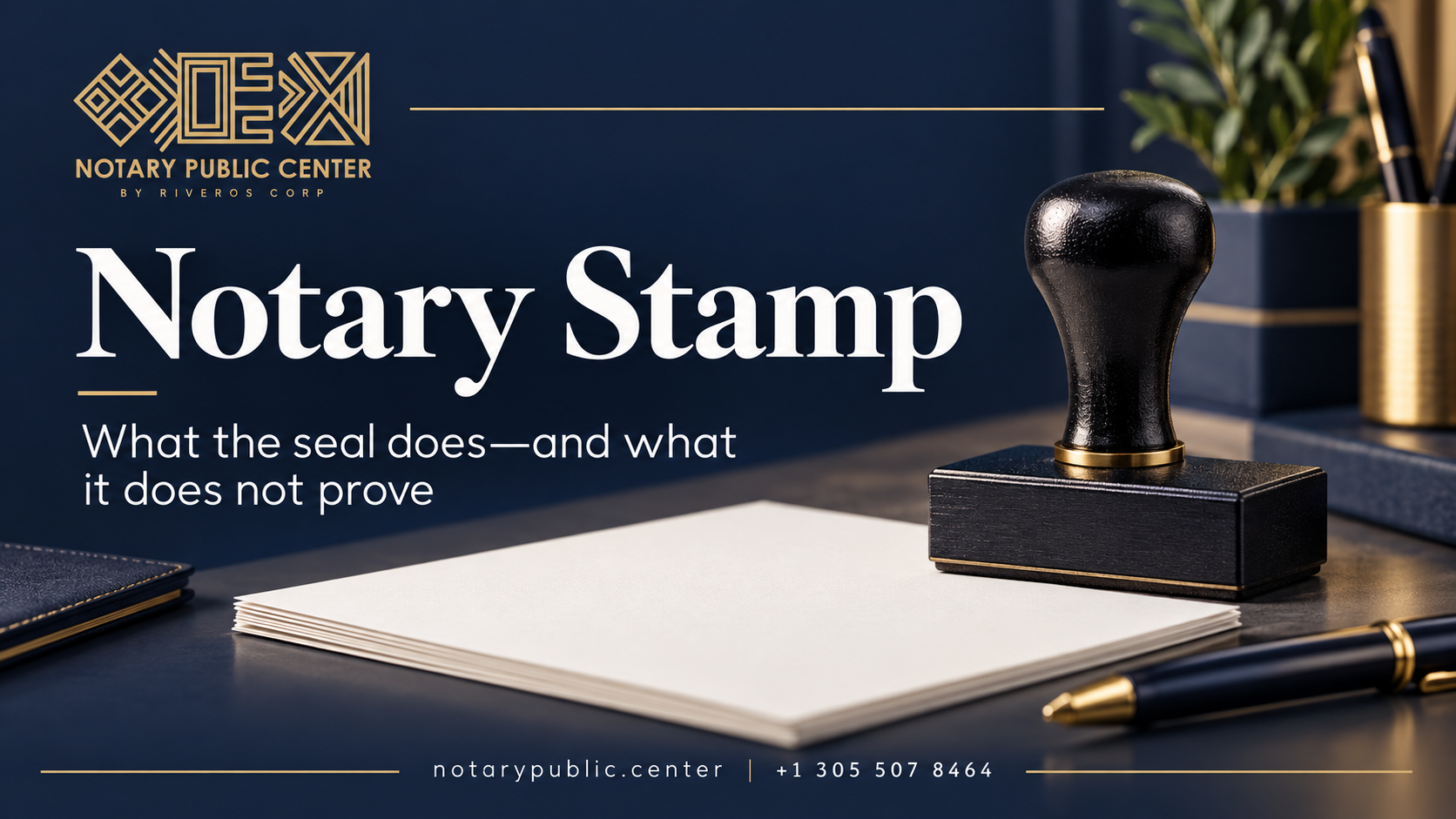 Stamp of notary public: Florida seal requirements with Notary Public Center