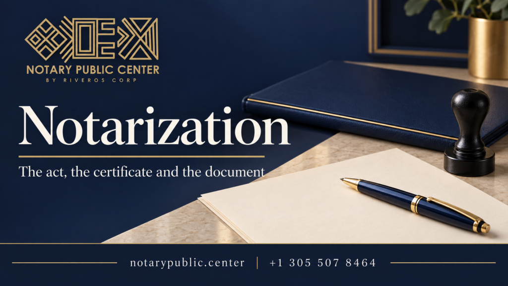 Notarization: documents and appointment options with Notary Public Center