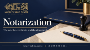 Notarization: documents and appointment options with Notary Public Center