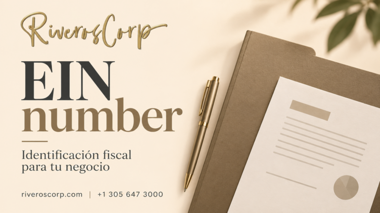 EIN number: identificación fiscal de negocios con Riveros Corp